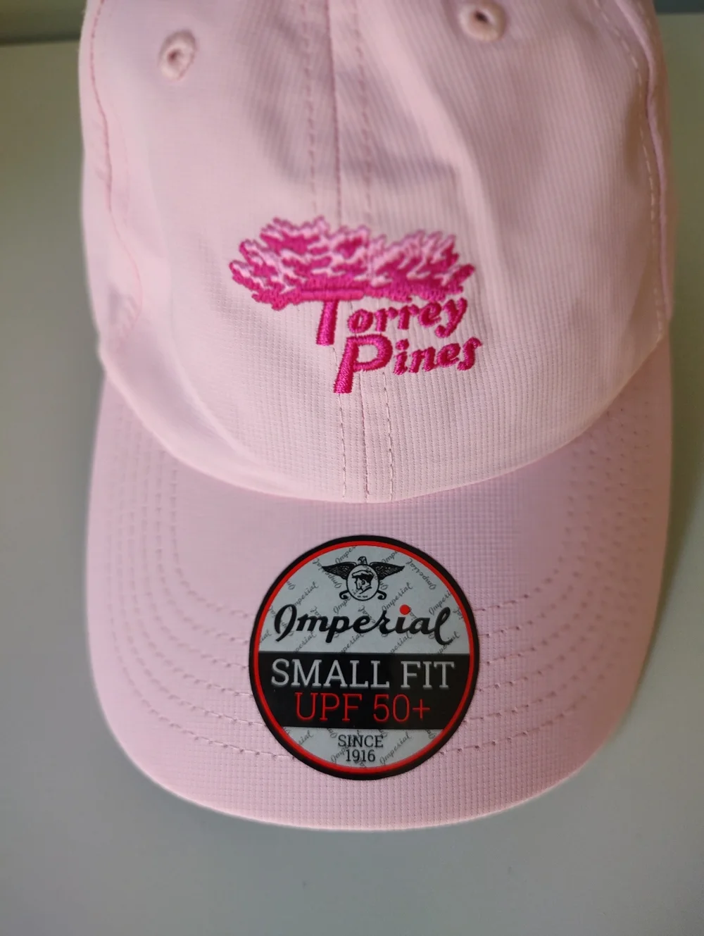 Torrey Pines Golf Small Fit UPF50+ Adjustable Pink Ball Cap NWT